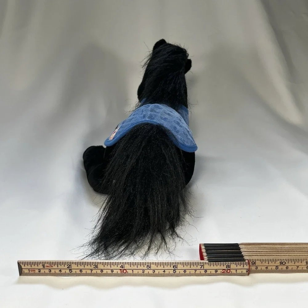 Breyer The Saddle Club Belle Black Horse Plush 16 in 2008 and Blanket